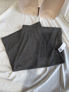 Striped Black and White Skirt